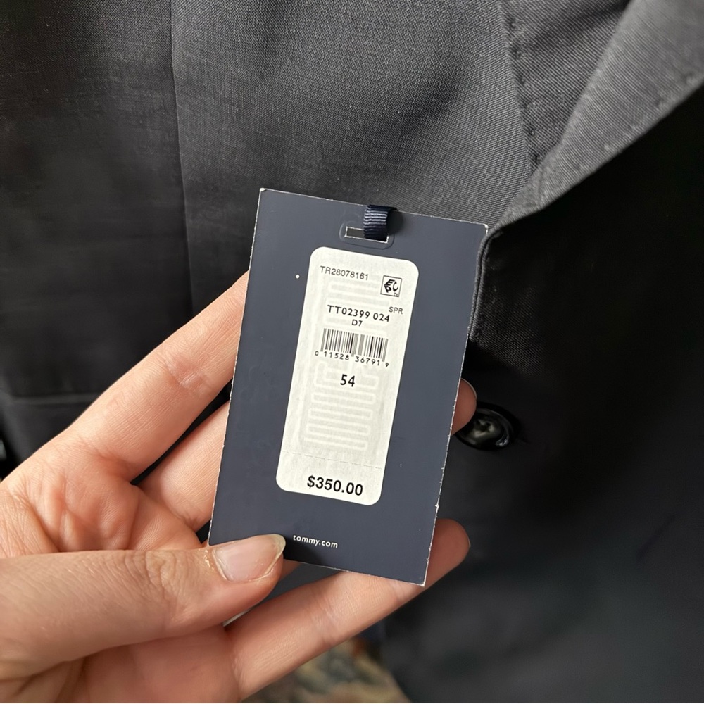Tommy Hilfiger NWT Black/Grey Charcoal Sports Coat Suit Jacket Blazer - Picture 3 of 8